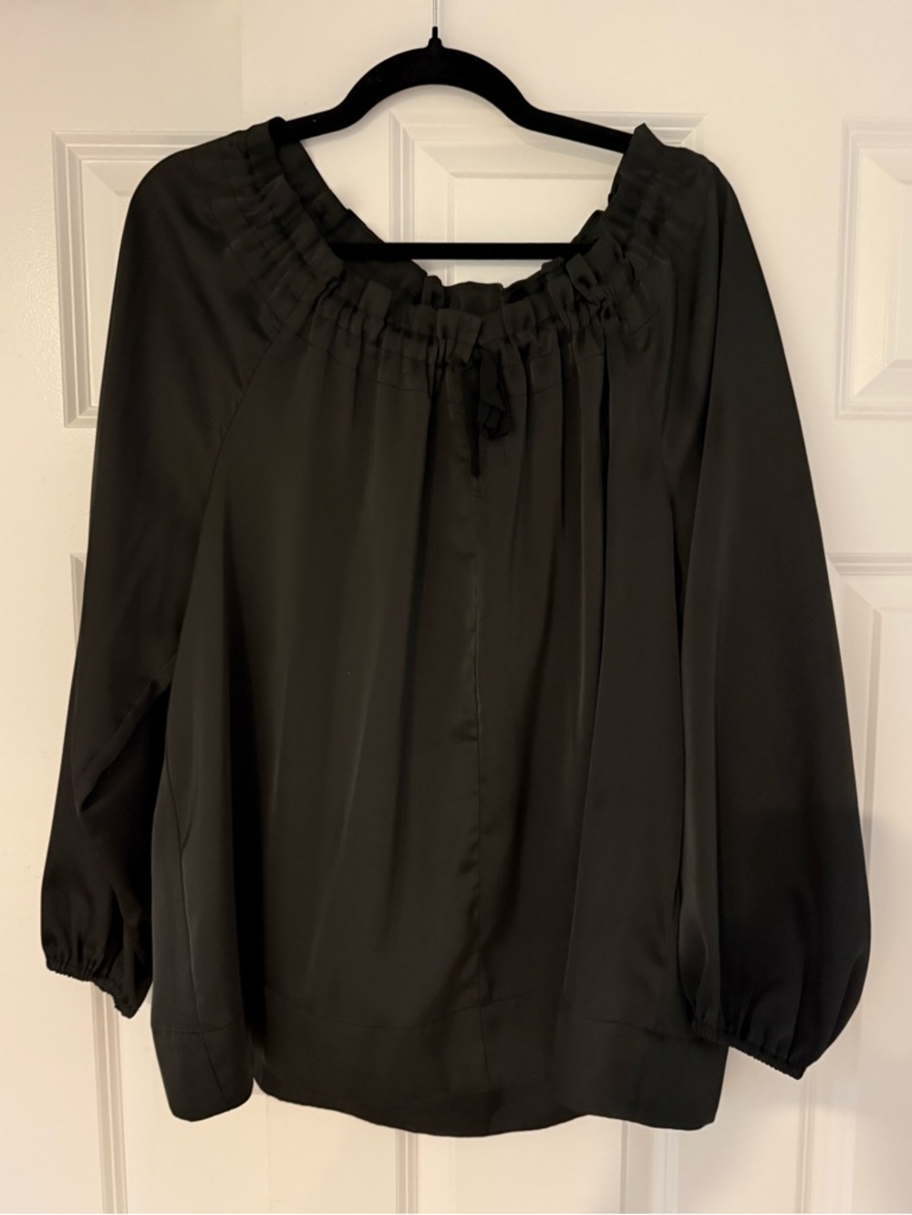 Tribal Brand Black Peasant Blouse | XL